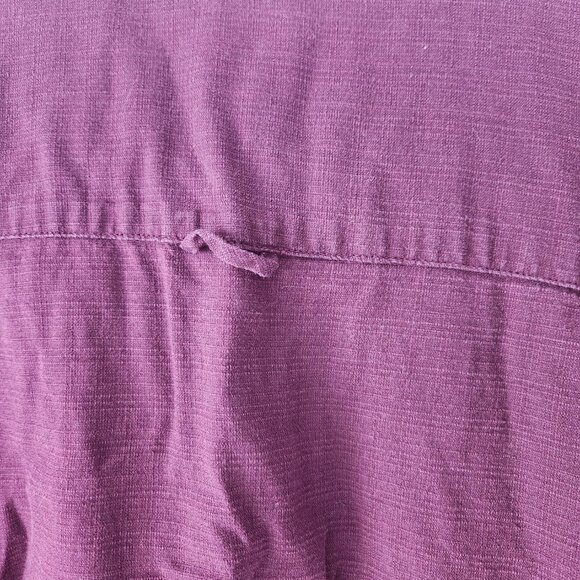Vintage MEC Organics Burgundy Shirt (M) - Picture 5 of 8
